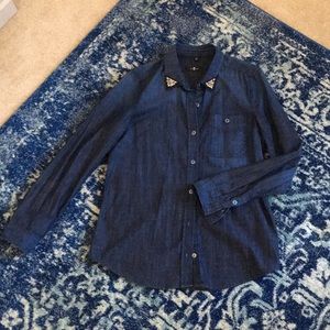 7 for all mankind Denim Button Down